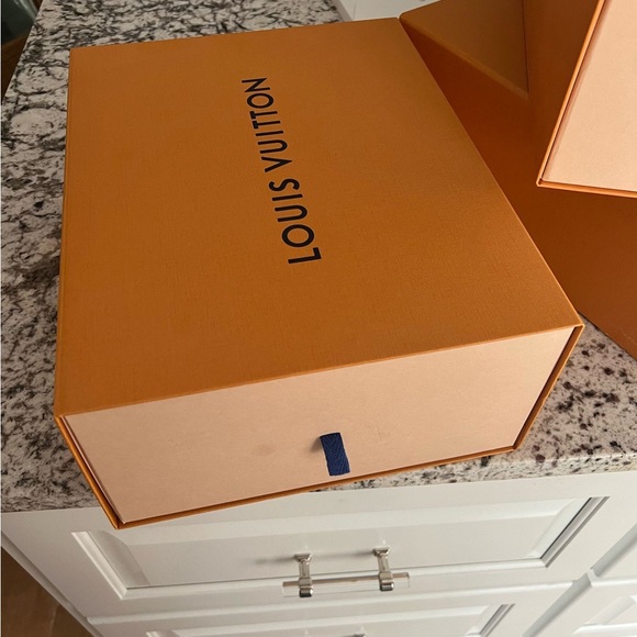Stackable Tan Storage Boxes - Picture 2 of 3